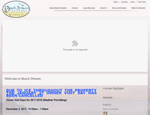 Tablet Screenshot of beachdreamscottages.com